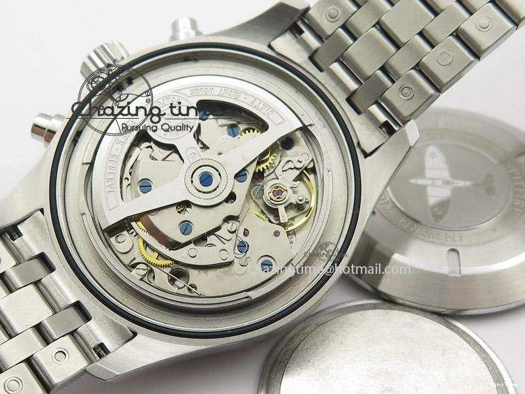 MIROTIME 0305 Pilot Spitfire Chrono ZF Best Edition Gray Dial On SS Bracelet A WrinkleFree 7357